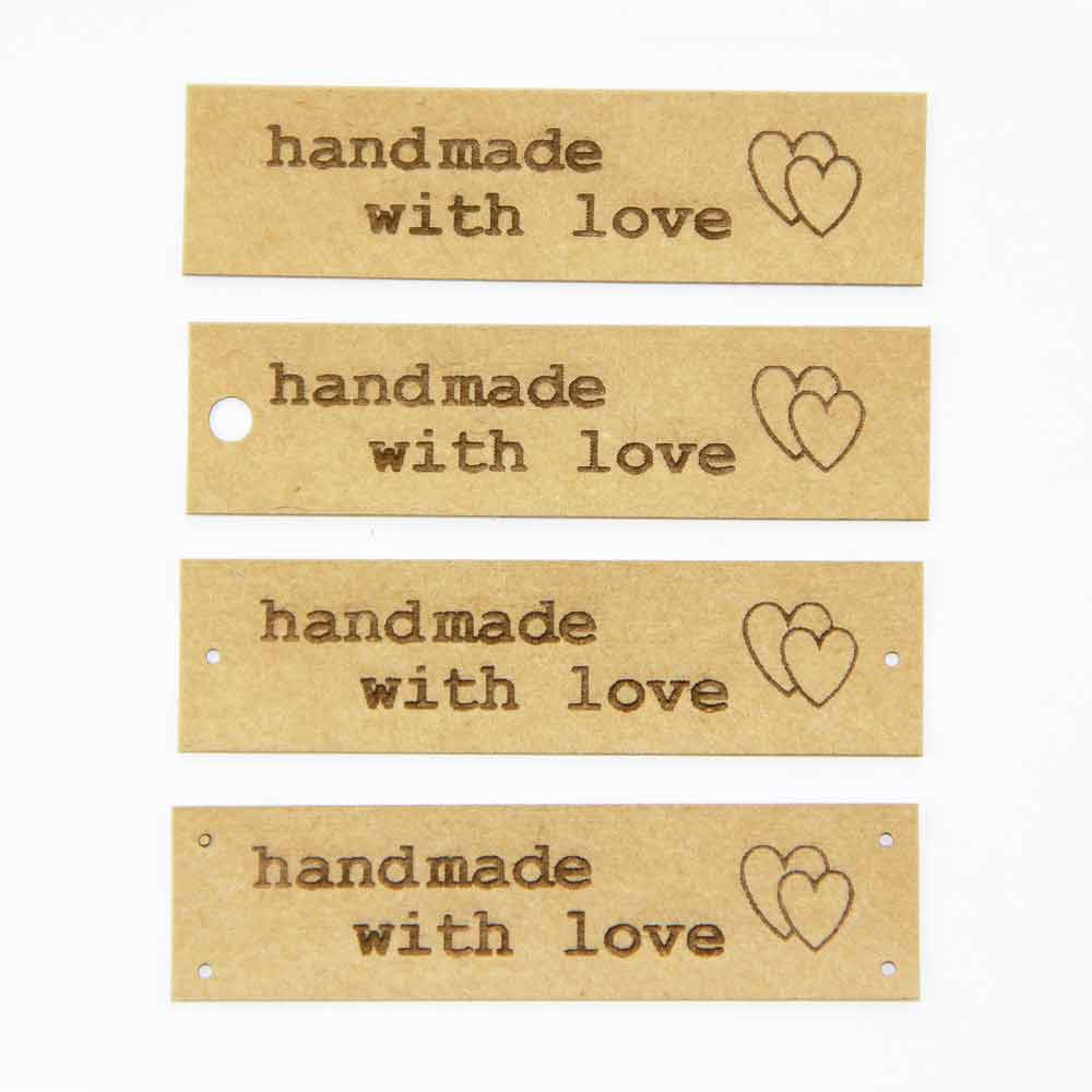 Étiquette en SnapPap "handmade with love"