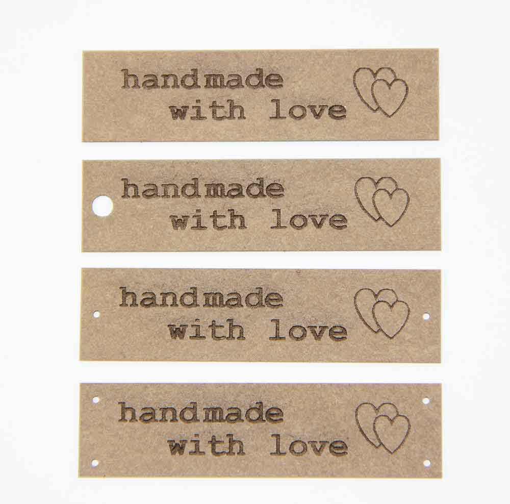 Étiquette en SnapPap "handmade with love"