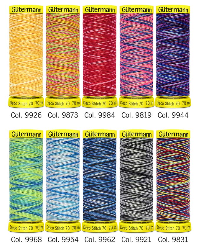 Set de fil à coudre Deco Stitch 70 - Col. 3 - contenu