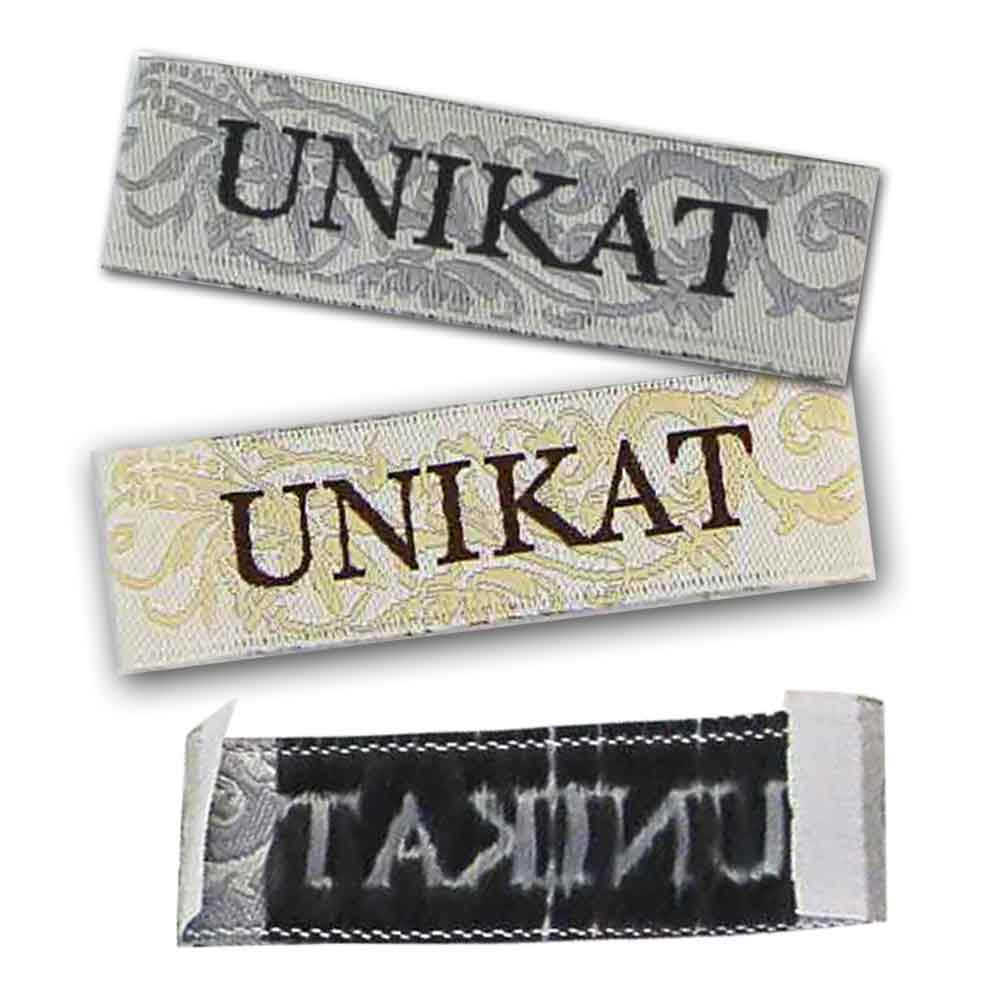 Textiletiketten "Unikat", Webetiketten