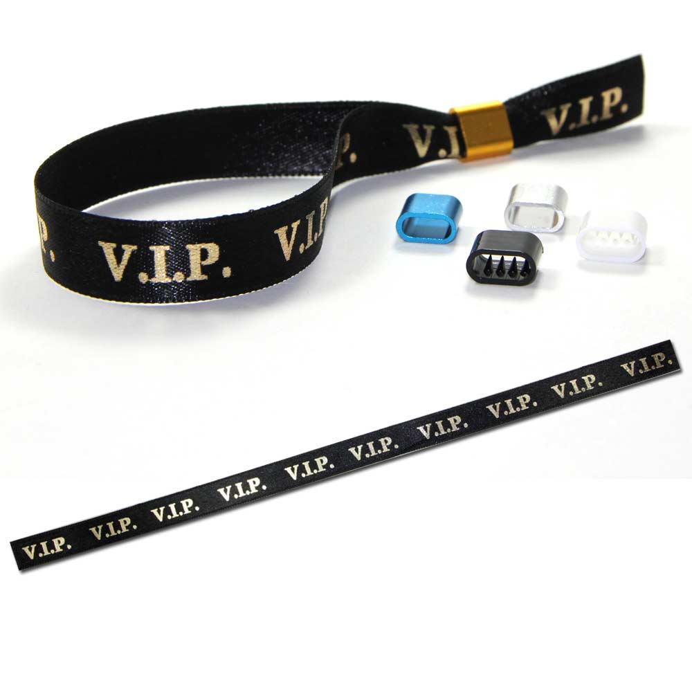 Partyarmband "VIP" goldglänzend, Eintrittsband