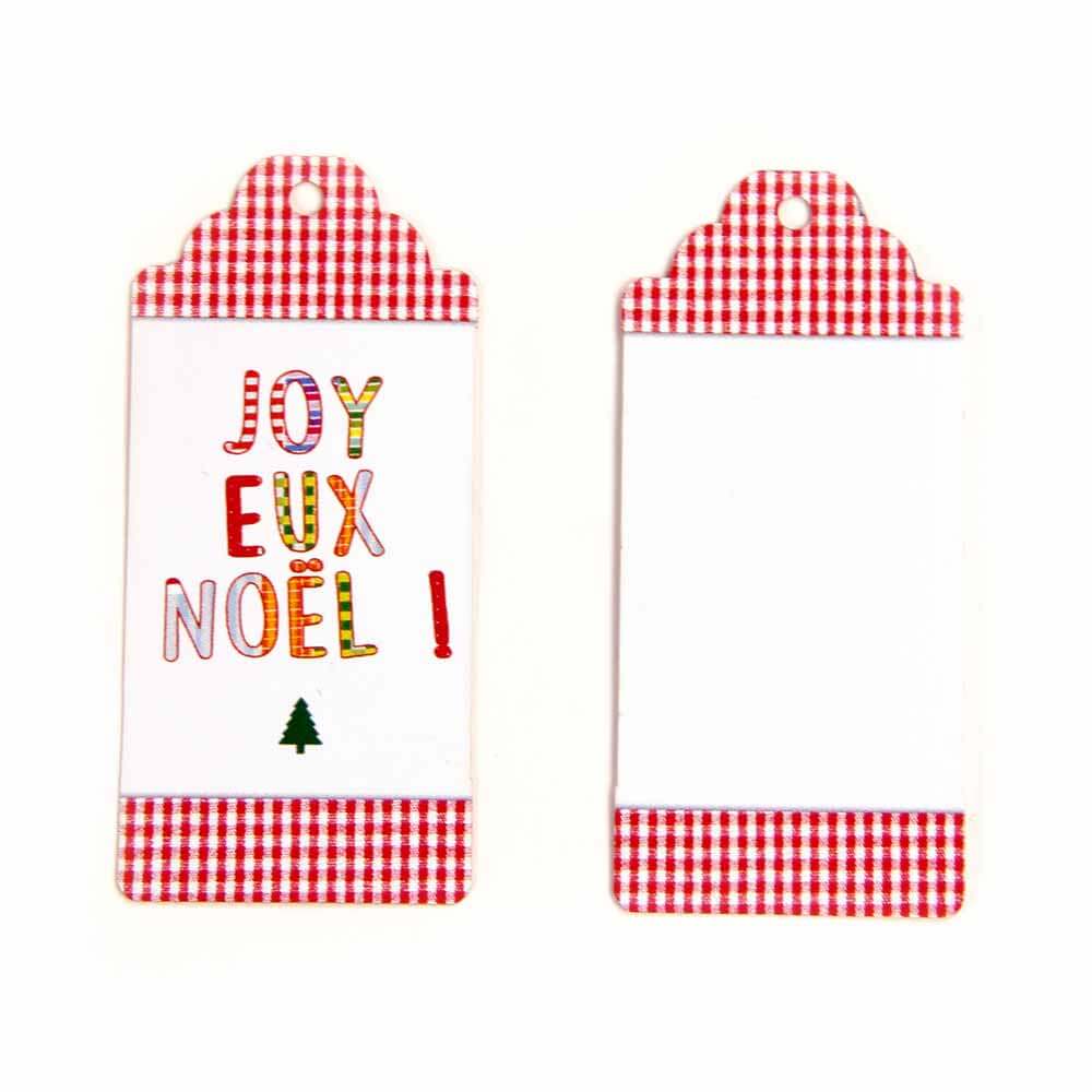 Kartonetiketten, Hangtag "Joyeux Noel"