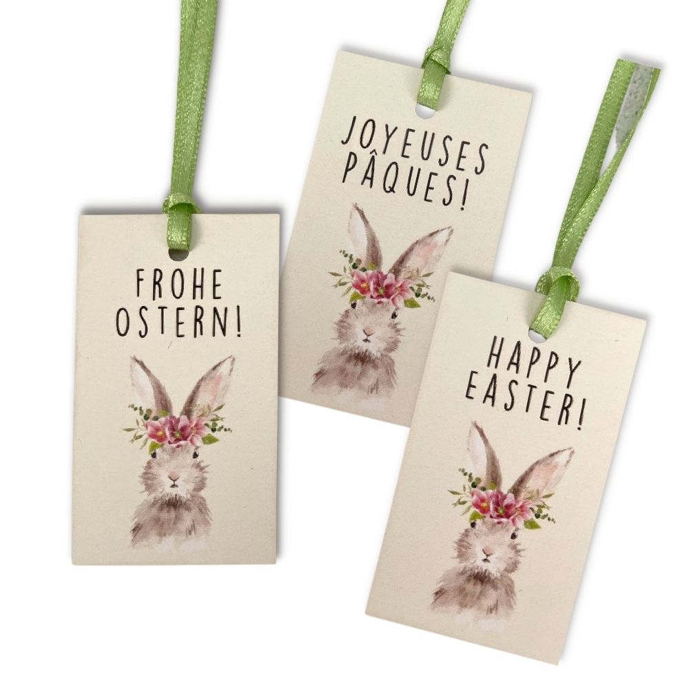 Hangtag Karton mit Ostermotiv